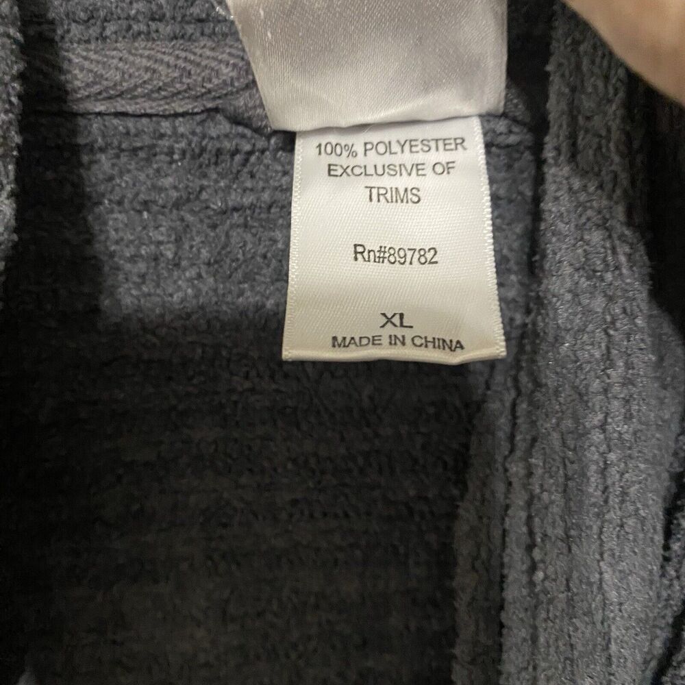 N Natori Waterfall Cardigan Sweater Womens XL Gray Longline Sleeveless Plush - Picture 5 of 7